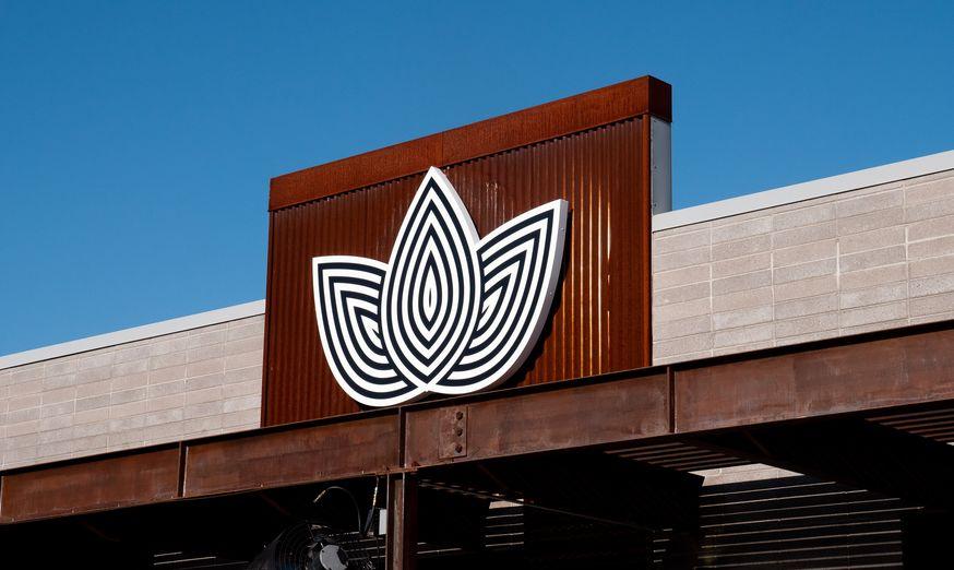 Exterior Photo of Zen Leaf Cannabis Dispensary in Arizona - Gilbert showing the lotus logo mark
