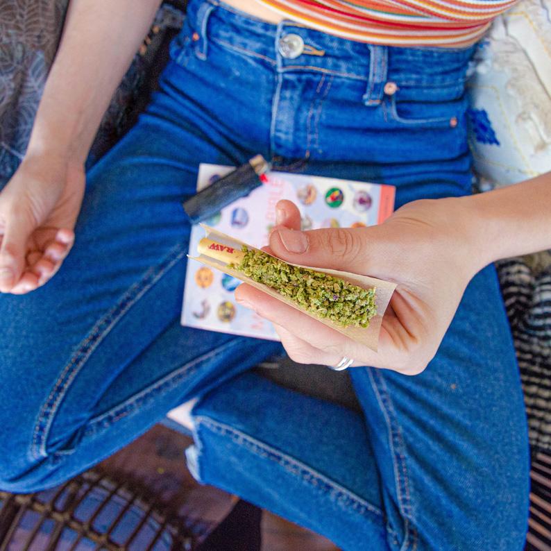 Rolling a Cannabis Joint