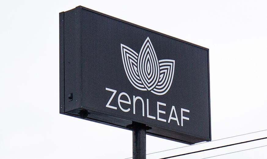 Zen Leaf Cannabis Dispensary Signage in Altoona PA