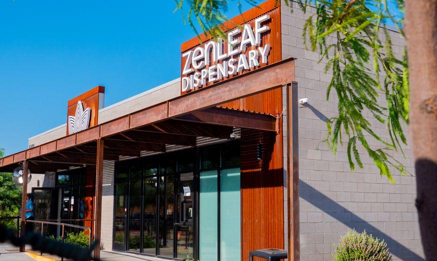 Storefront of Zen Leaf Cannabis Dispensary in Arizona - Gilbert