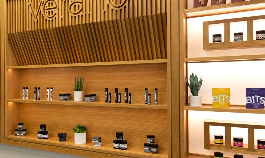 Zen Leaf Dispensaries in Evanston Illinois - Interior Cannabis Product Display