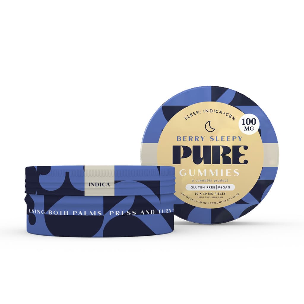 2-for-$26 Pure Berry Sleep & Bliss 100mg Edibles