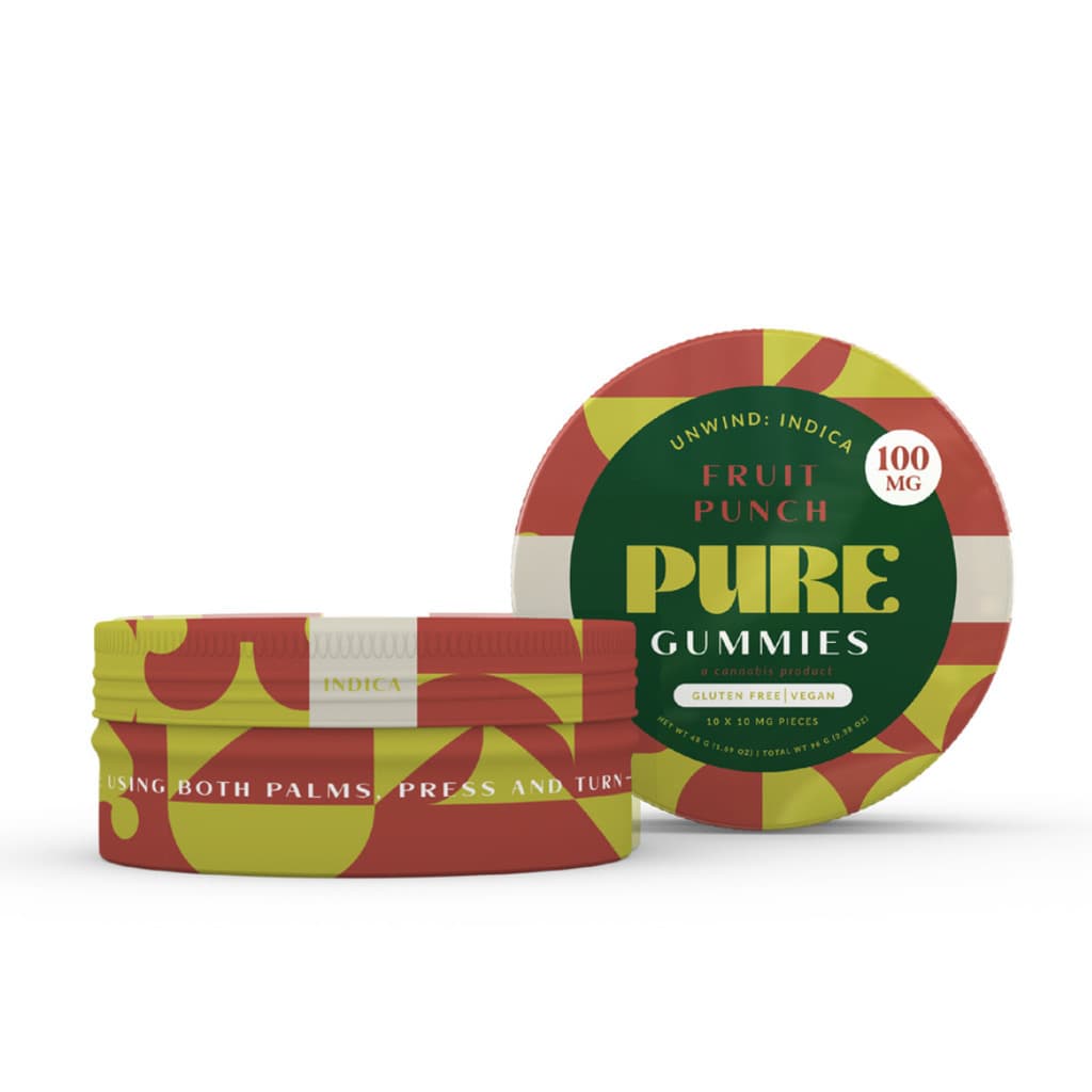 2-for-$18 Pure Uplift, Unwind, & Balance 100mg Edibles